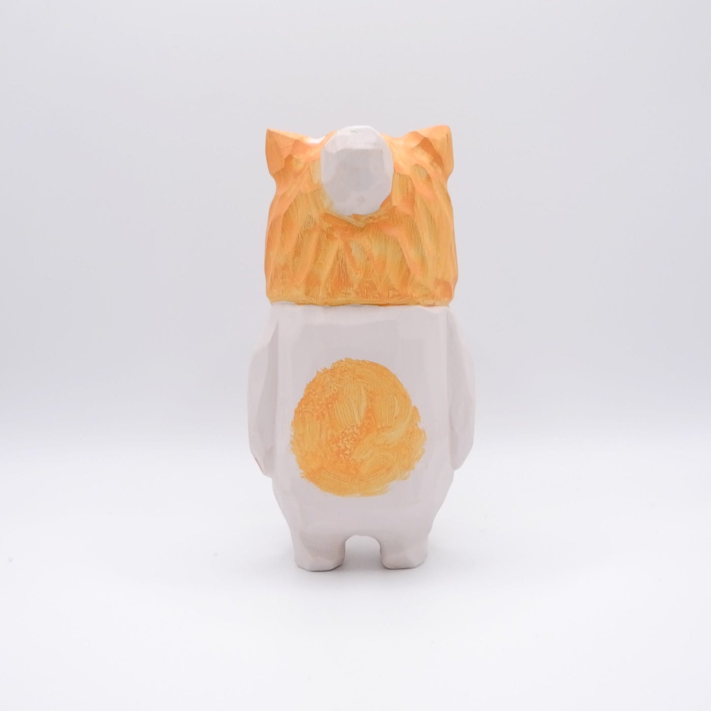 The Cozy Cat - Hand Carved Wooden Figure