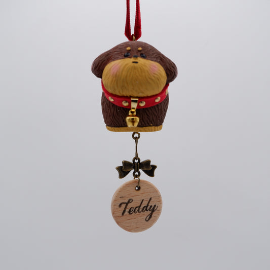 Jingle Along - Resin Ornament with Personalised Wooden Name Tag