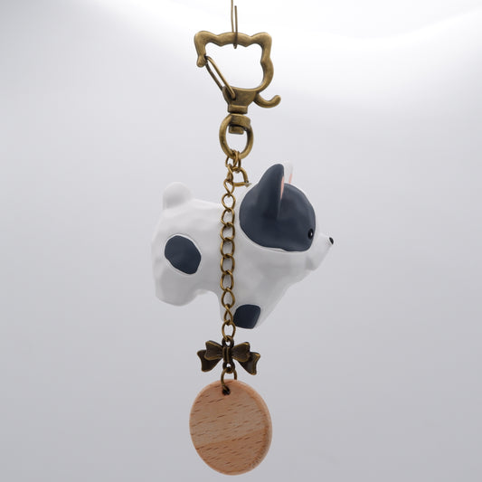 Paws on Parade - Resin Keychain with Personalised Wooden Name Tag