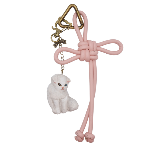 Bag Charm - Customised Portrait Cat