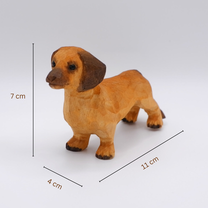 The Merry Barker - Hand Carved Wooden Figure