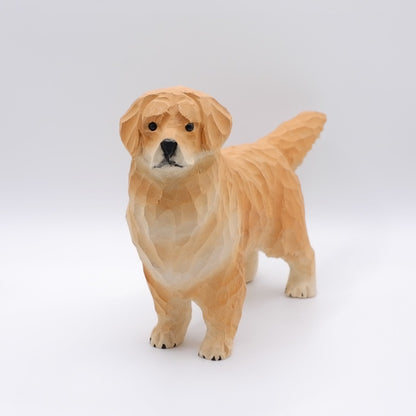 The Golden Friend - Hand Carved Wooden Figure
