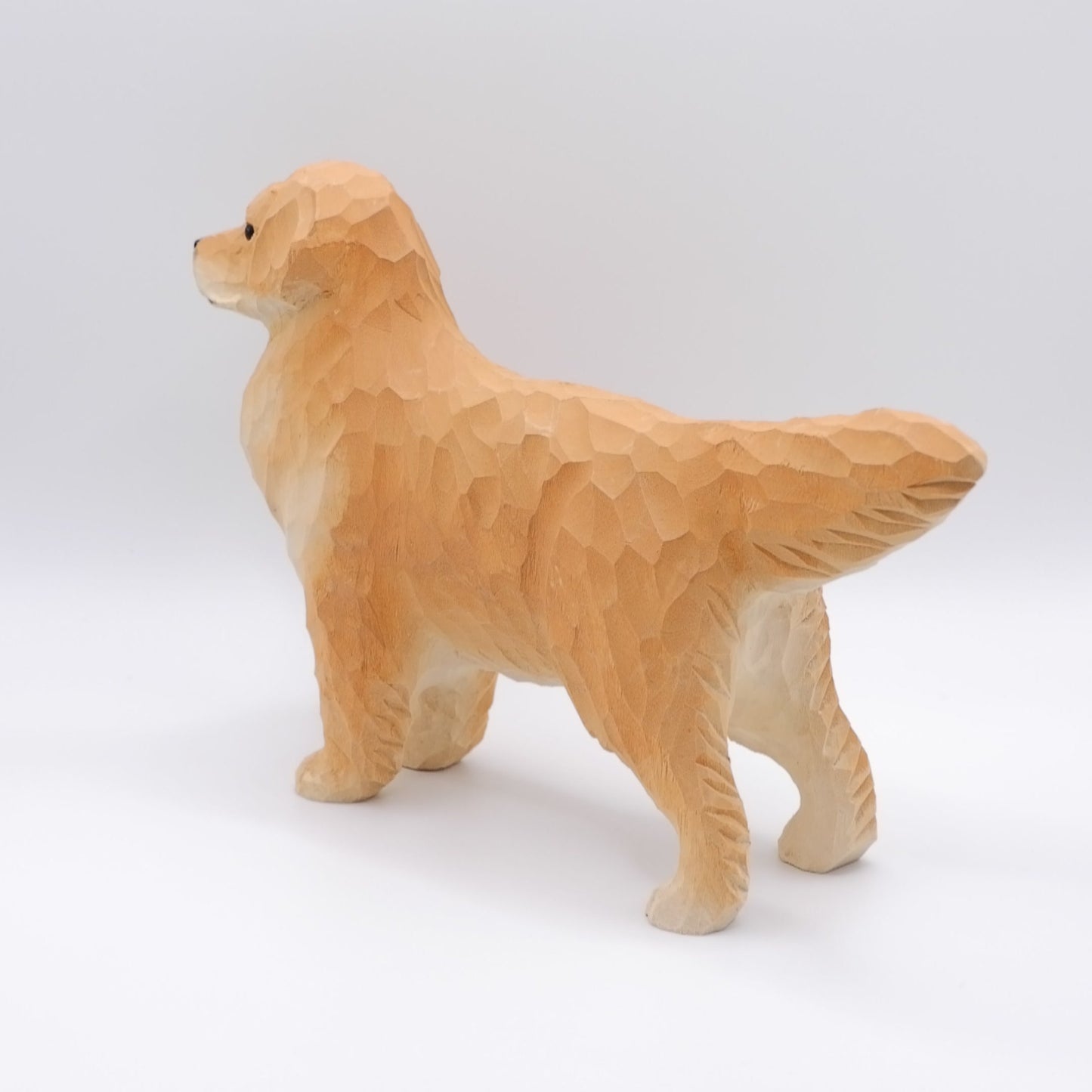 The Golden Friend - Hand Carved Wooden Figure