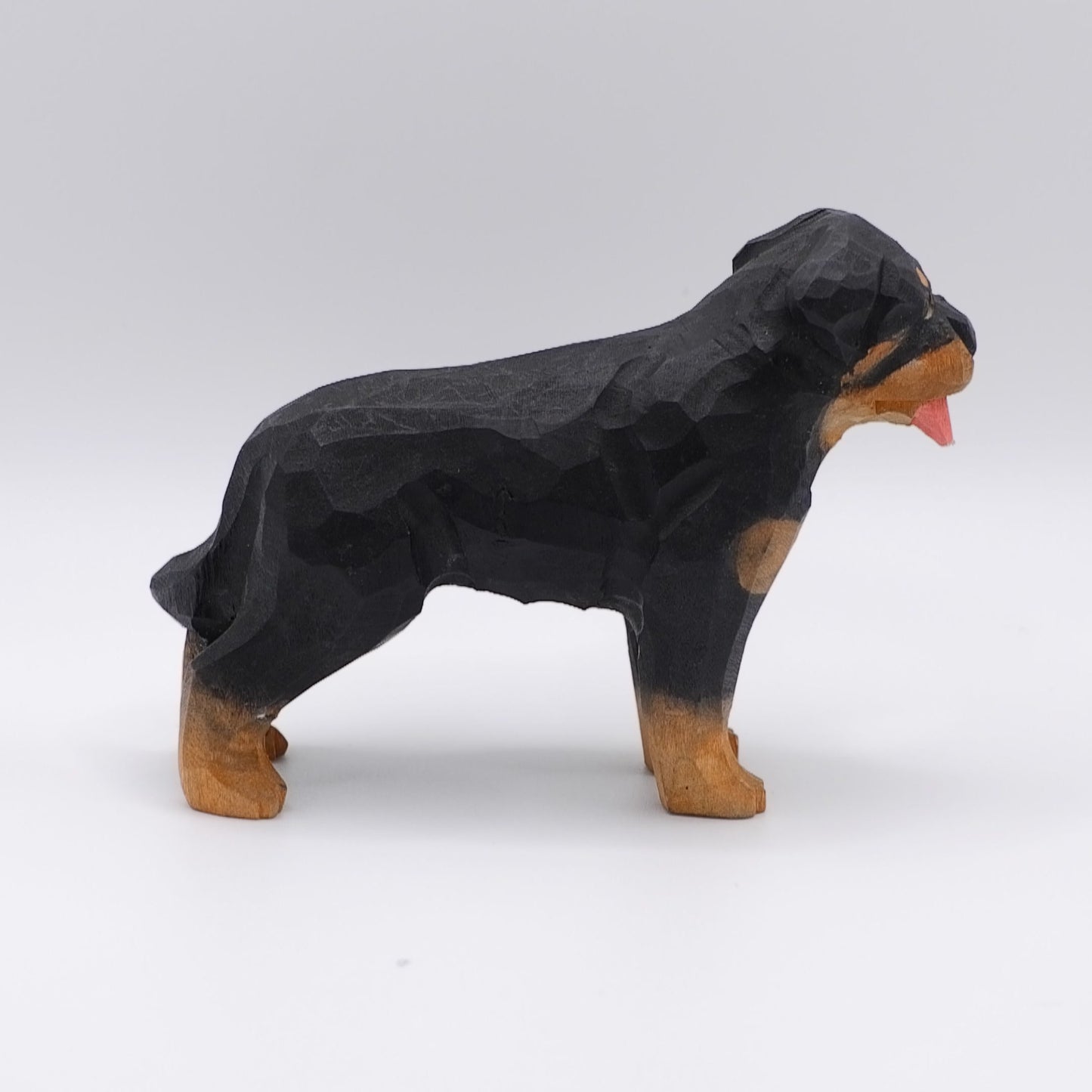 The Quiet Protector - Hand Carved Wooden Figure