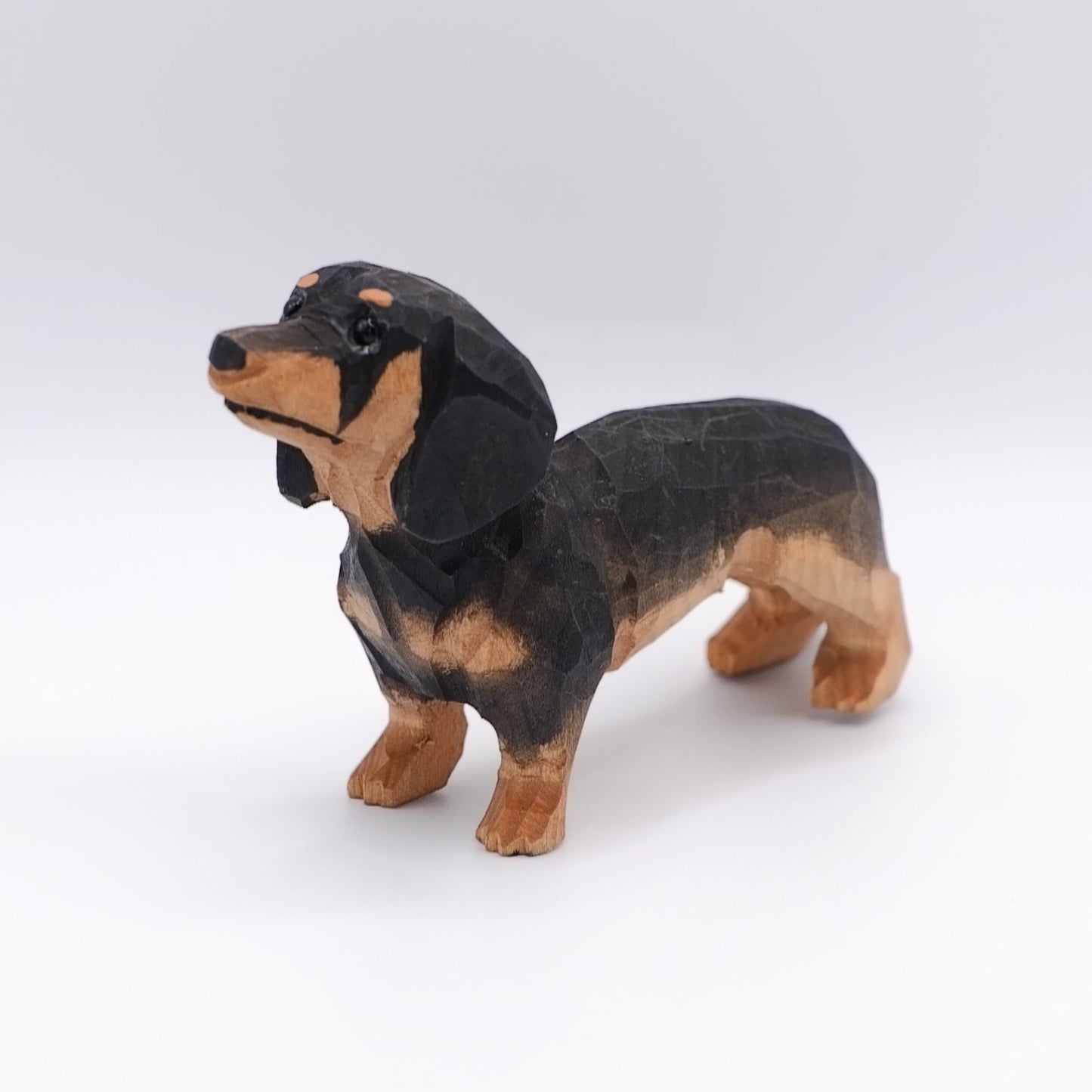 The Merry Barker - Hand Carved Wooden Figure