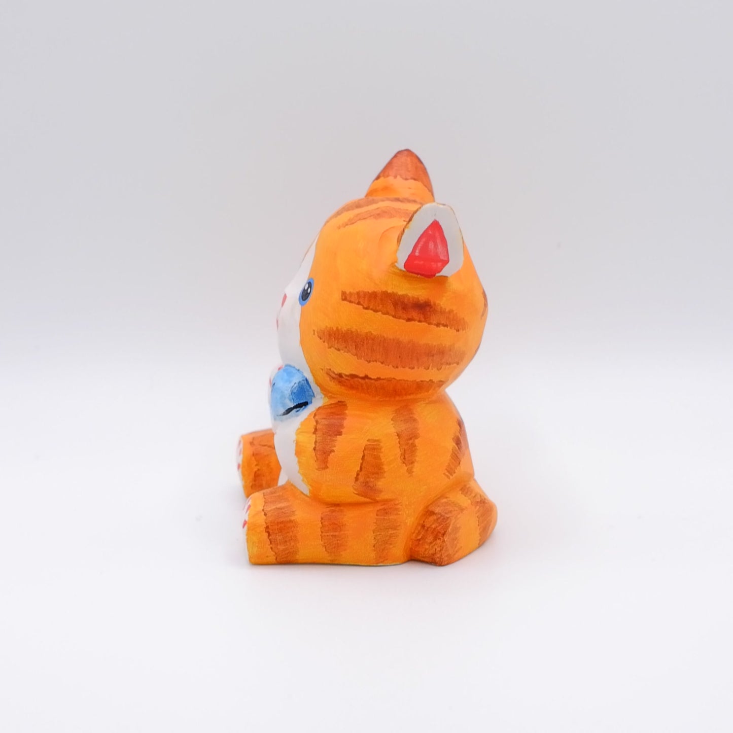 The Quiet Feast - Hand Carved Wooden Figure