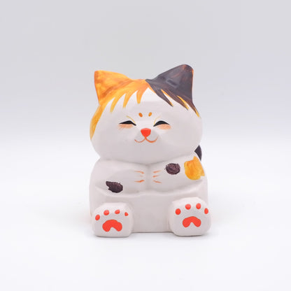 The Quiet Feast - Hand Carved Wooden Figure