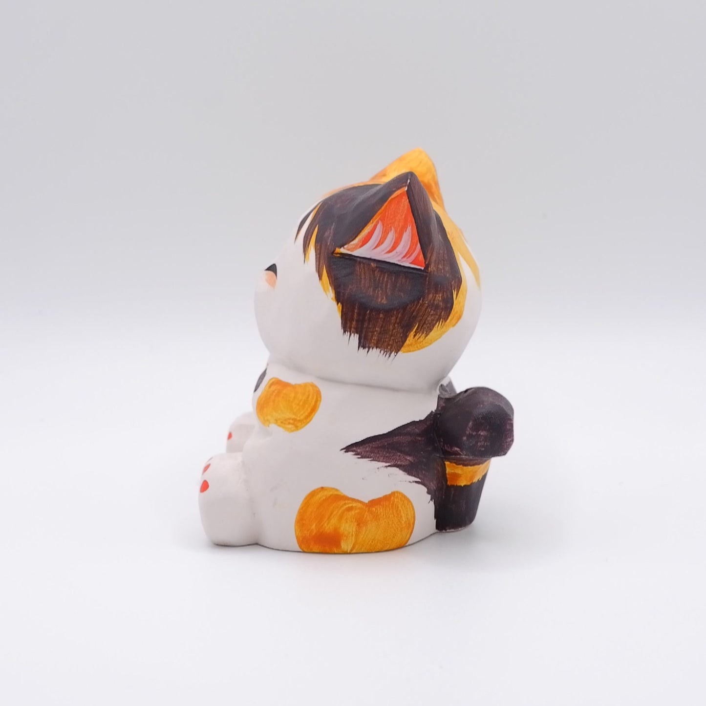 The Quiet Feast - Hand Carved Wooden Figure