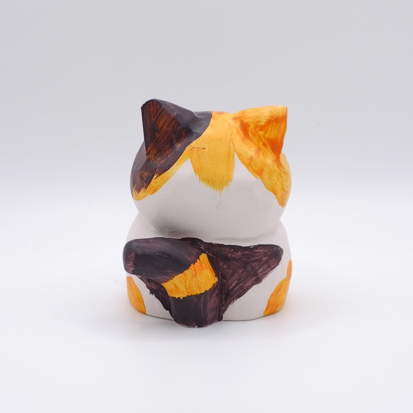 The Quiet Feast - Hand Carved Wooden Figure