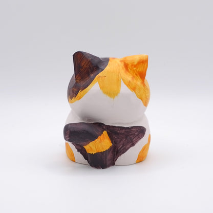 The Quiet Feast - Hand Carved Wooden Figure