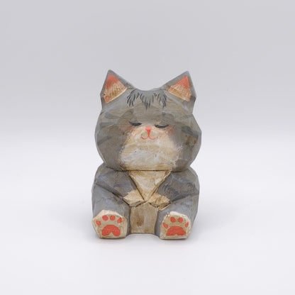 The Quiet Feast - Hand Carved Wooden Figure