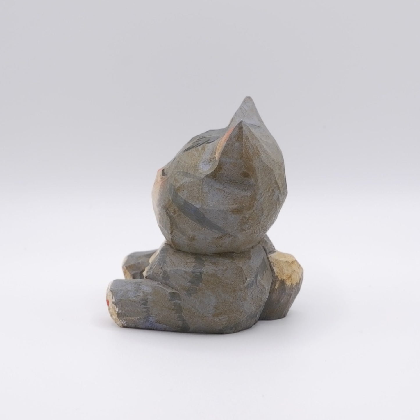 The Quiet Feast - Hand Carved Wooden Figure