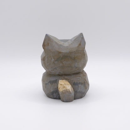 The Quiet Feast - Hand Carved Wooden Figure