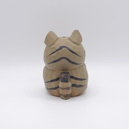 The Quiet Feast - Hand Carved Wooden Figure