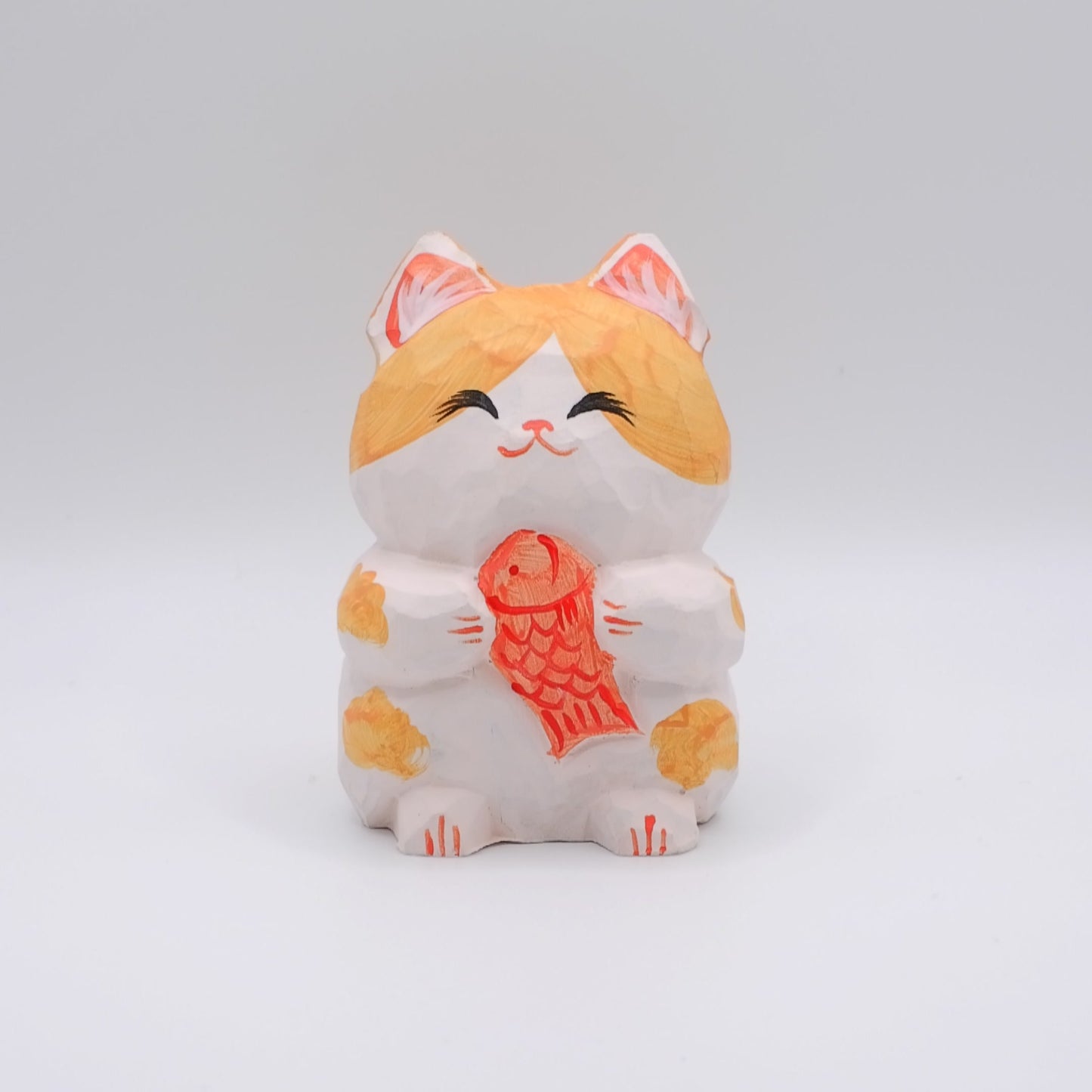 The Quiet Feast - Hand Carved Wooden Figure