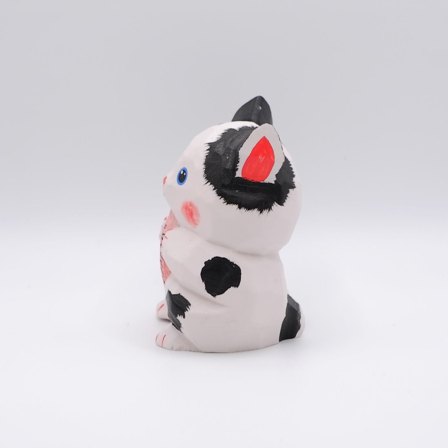 The Quiet Feast - Hand Carved Wooden Figure