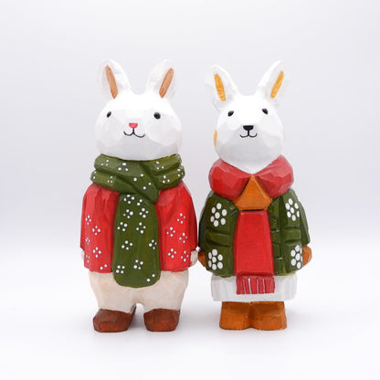 Merryweather Pair - Hand Carved Wooden Figure