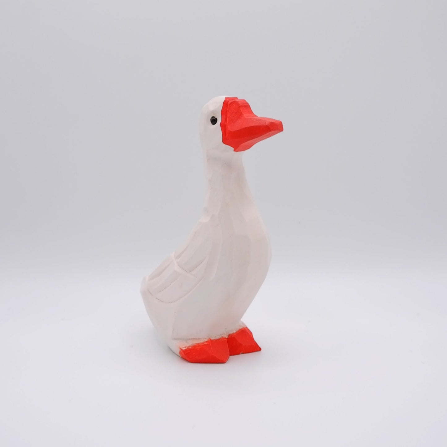 The Garrulous Observer - Hand Carved Wooden Figure