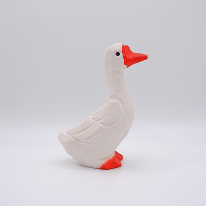 The Garrulous Observer - Hand Carved Wooden Figure