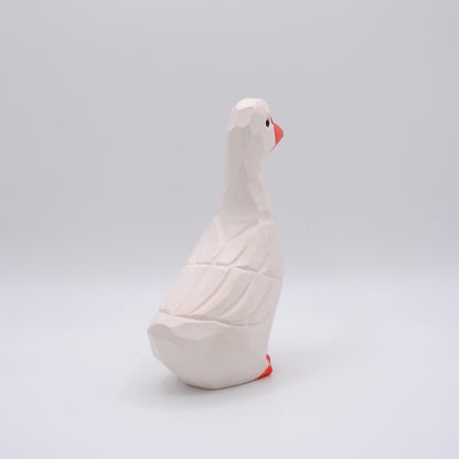 The Garrulous Observer - Hand Carved Wooden Figure