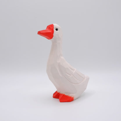 The Garrulous Observer - Hand Carved Wooden Figure