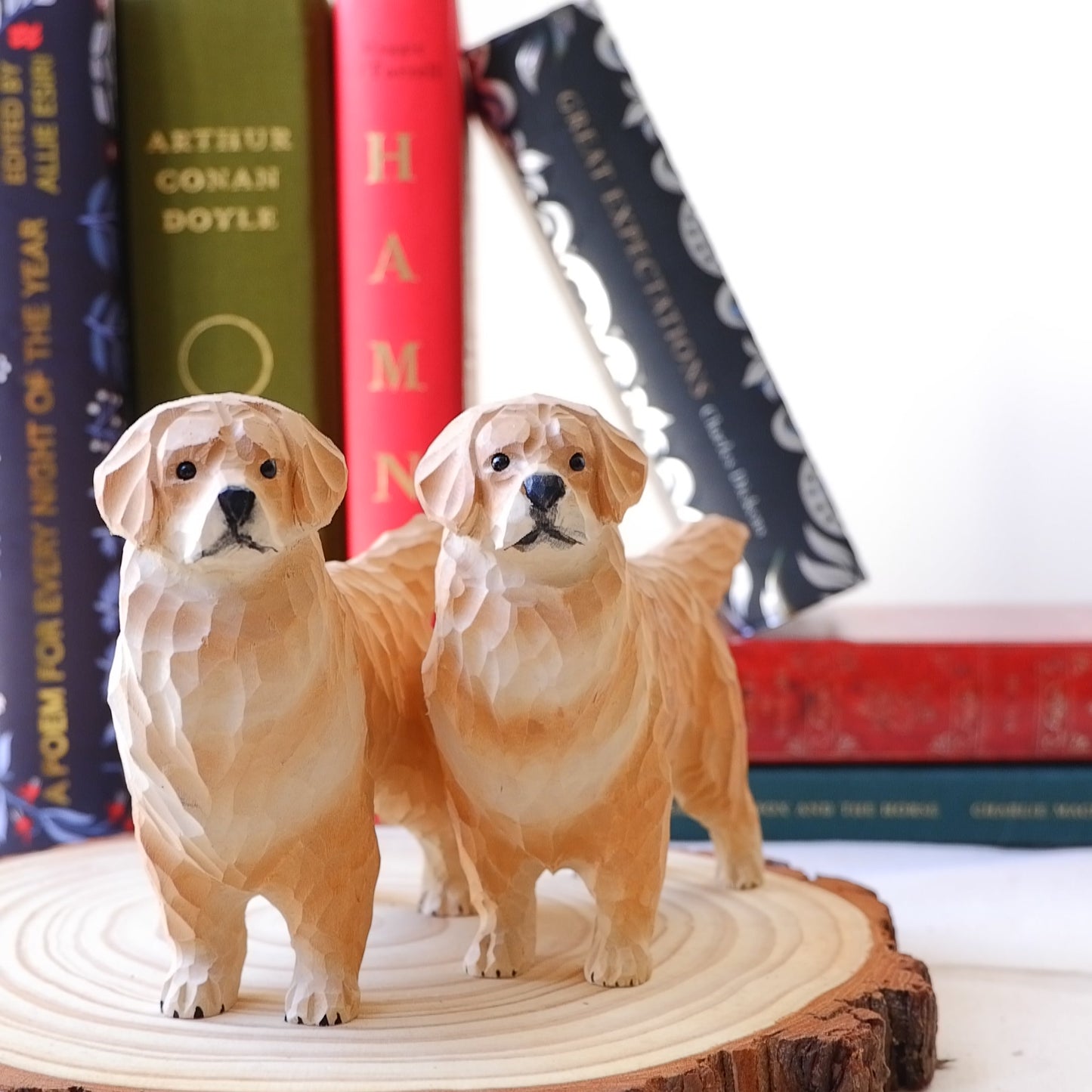 The Golden Friend - Hand Carved Wooden Figure