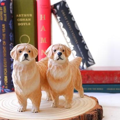 The Golden Friend - Hand Carved Wooden Figure