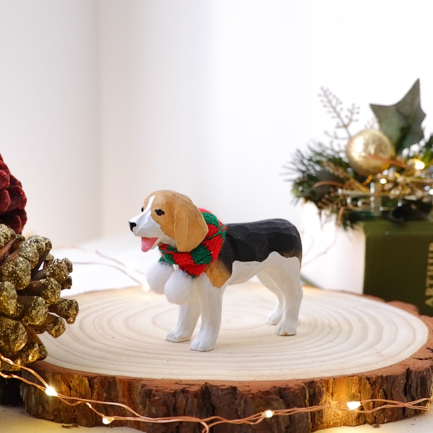 The Little Sniffer - Hand Carved Wooden Figure