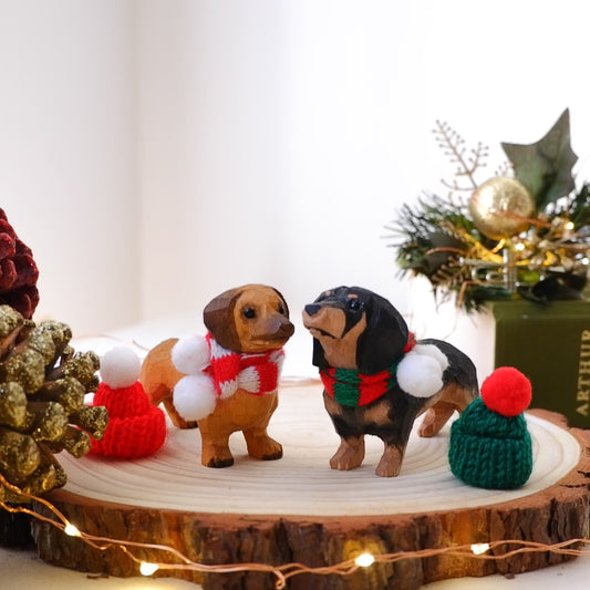 The Merry Barker - Hand Carved Wooden Figure