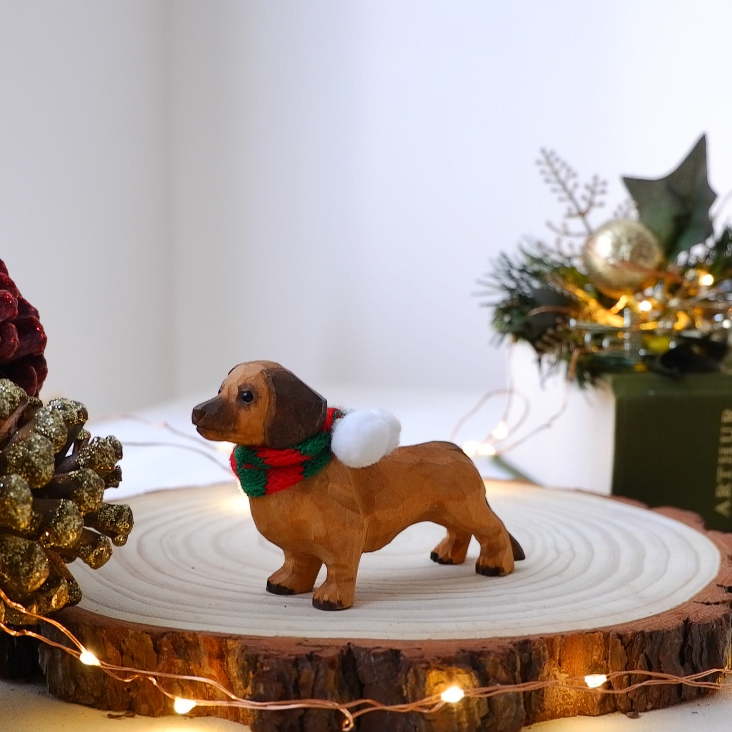 The Merry Barker - Hand Carved Wooden Figure