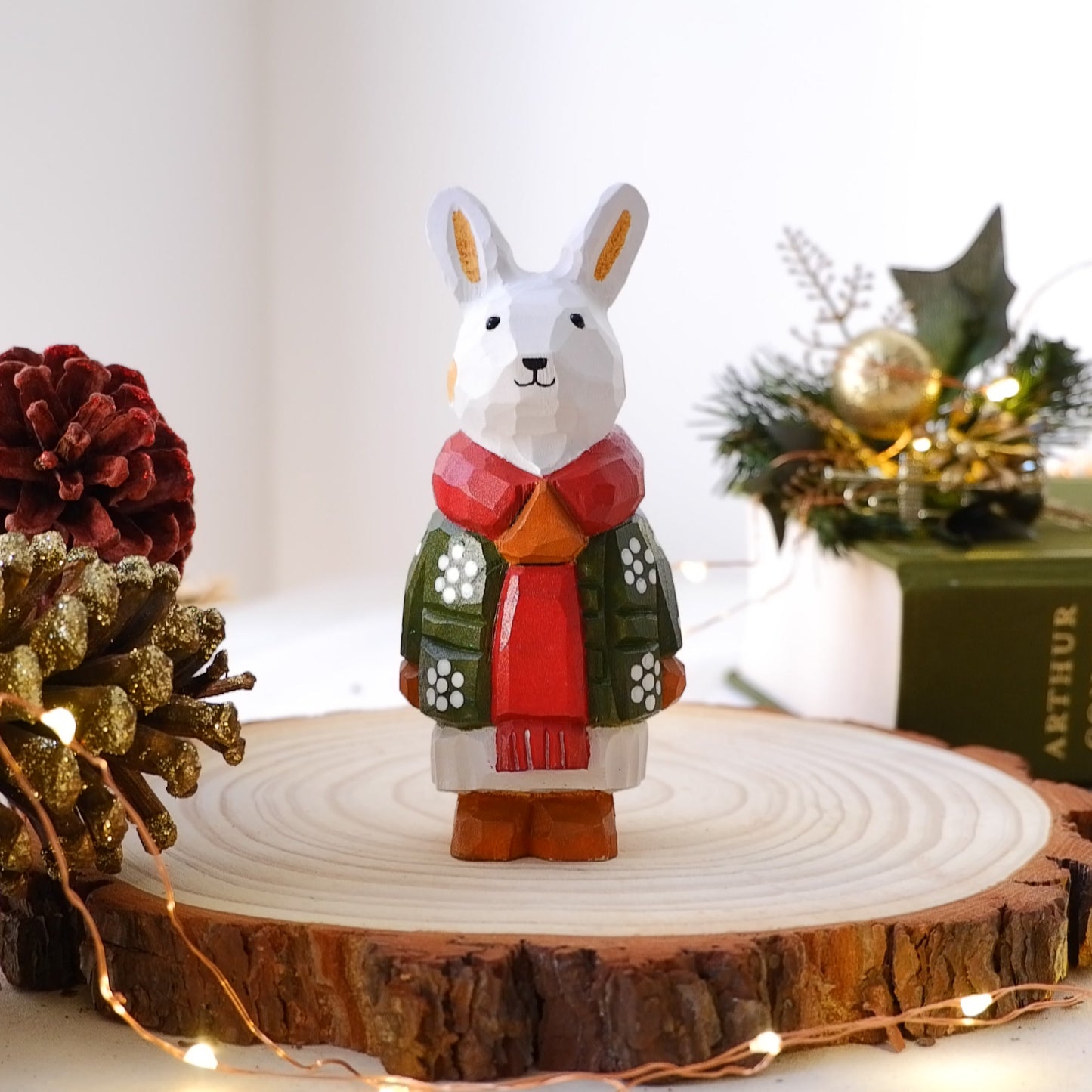 Merryweather Pair - Hand Carved Wooden Figure