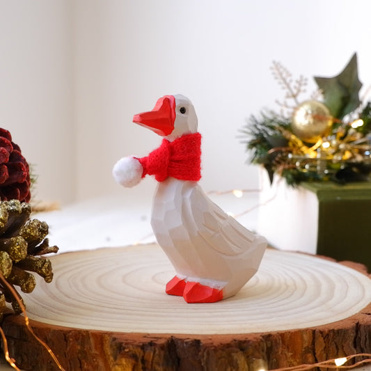 The Garrulous Observer - Hand Carved Wooden Figure