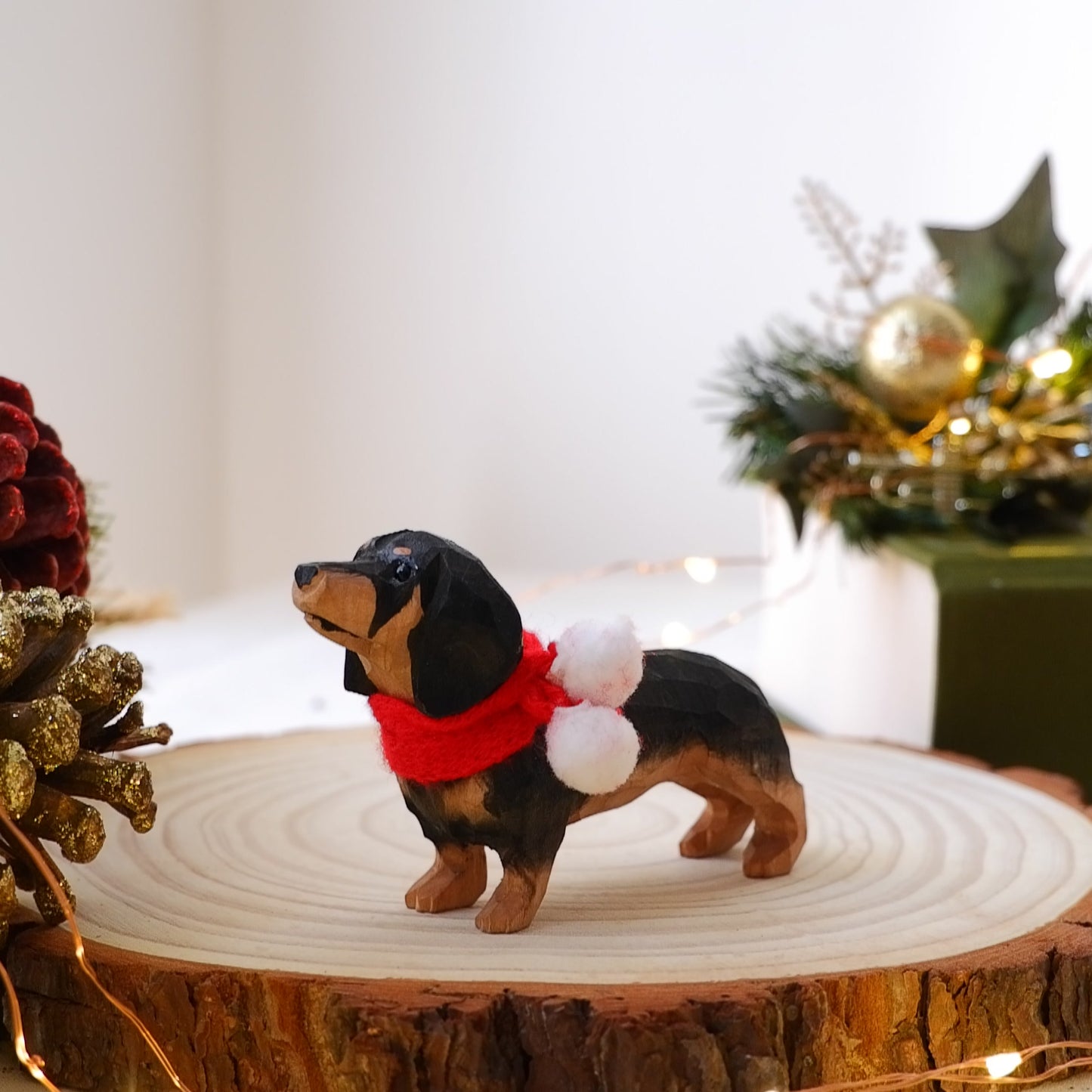 The Merry Barker - Hand Carved Wooden Figure