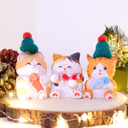 The Quiet Feast - Hand Carved Wooden Figure