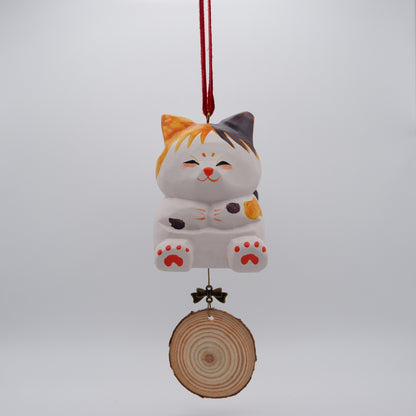 The Quiet Feast - Hand Carved Wooden Ornament with Personalised Wooden Name Tag