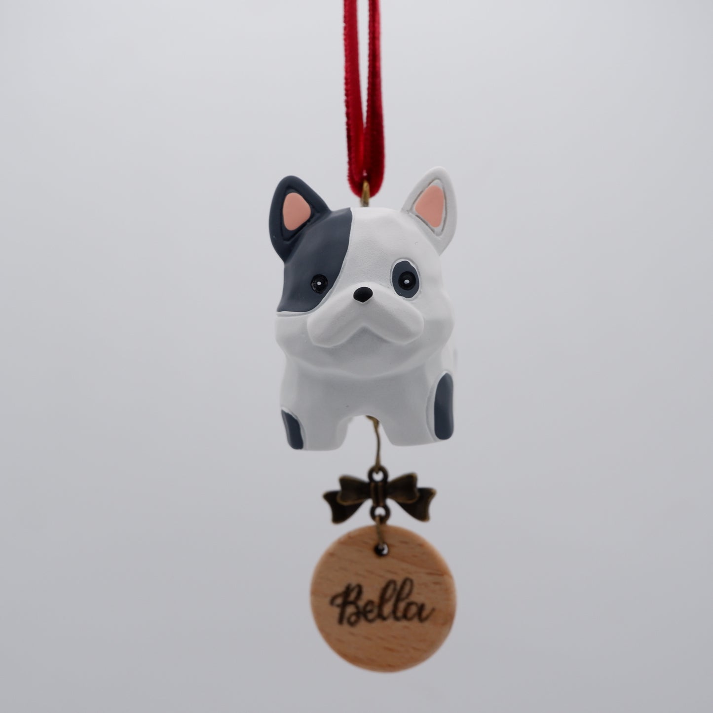 Paws on Parade - Resin Ornament with Personalised Wooden Name Tag