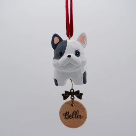 Paws on Parade - Resin Ornament with Personalised Wooden Name Tag