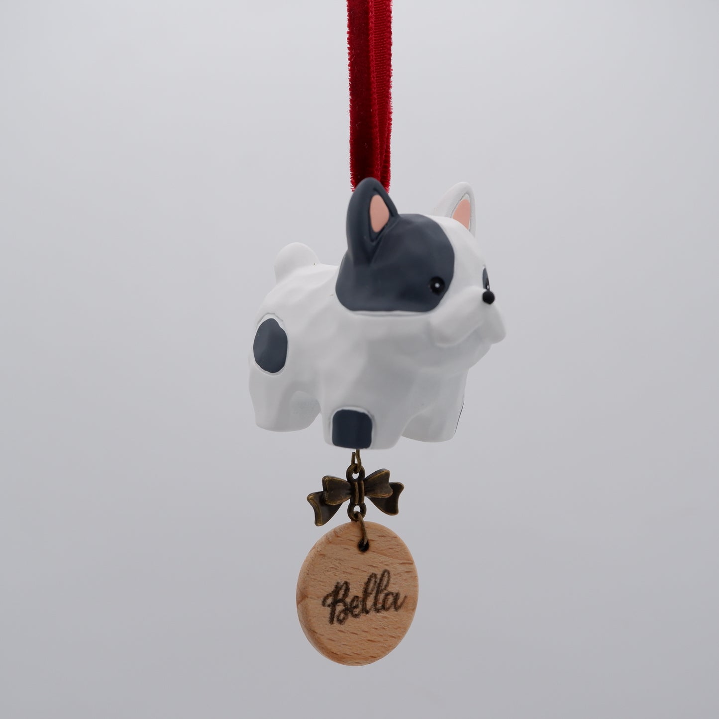 Paws on Parade - Resin Ornament with Personalised Wooden Name Tag