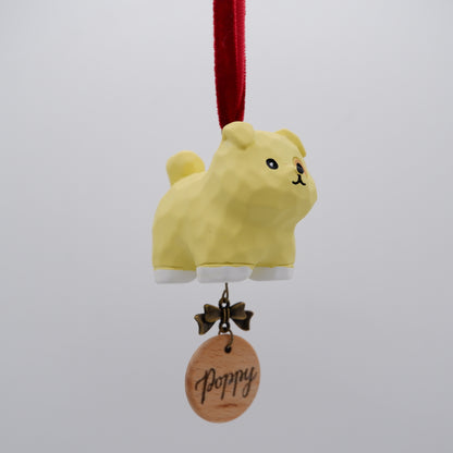 Paws on Parade - Resin Ornament with Personalised Wooden Name Tag