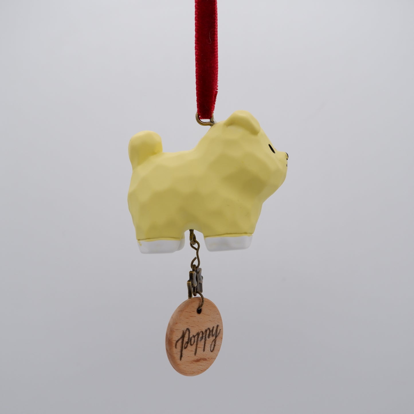 Paws on Parade - Resin Ornament with Personalised Wooden Name Tag