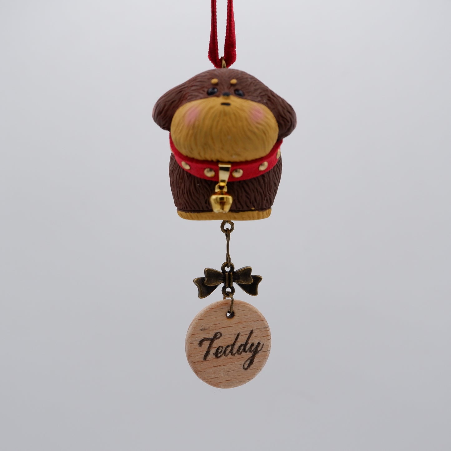 Jingle Along - Resin Ornament with Personalised Wooden Name Tag