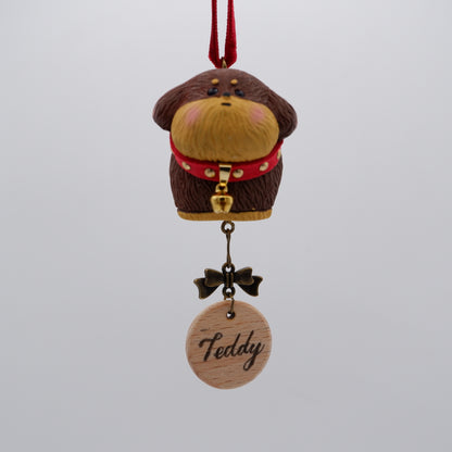 Jingle Along - Resin Ornament with Personalised Wooden Name Tag
