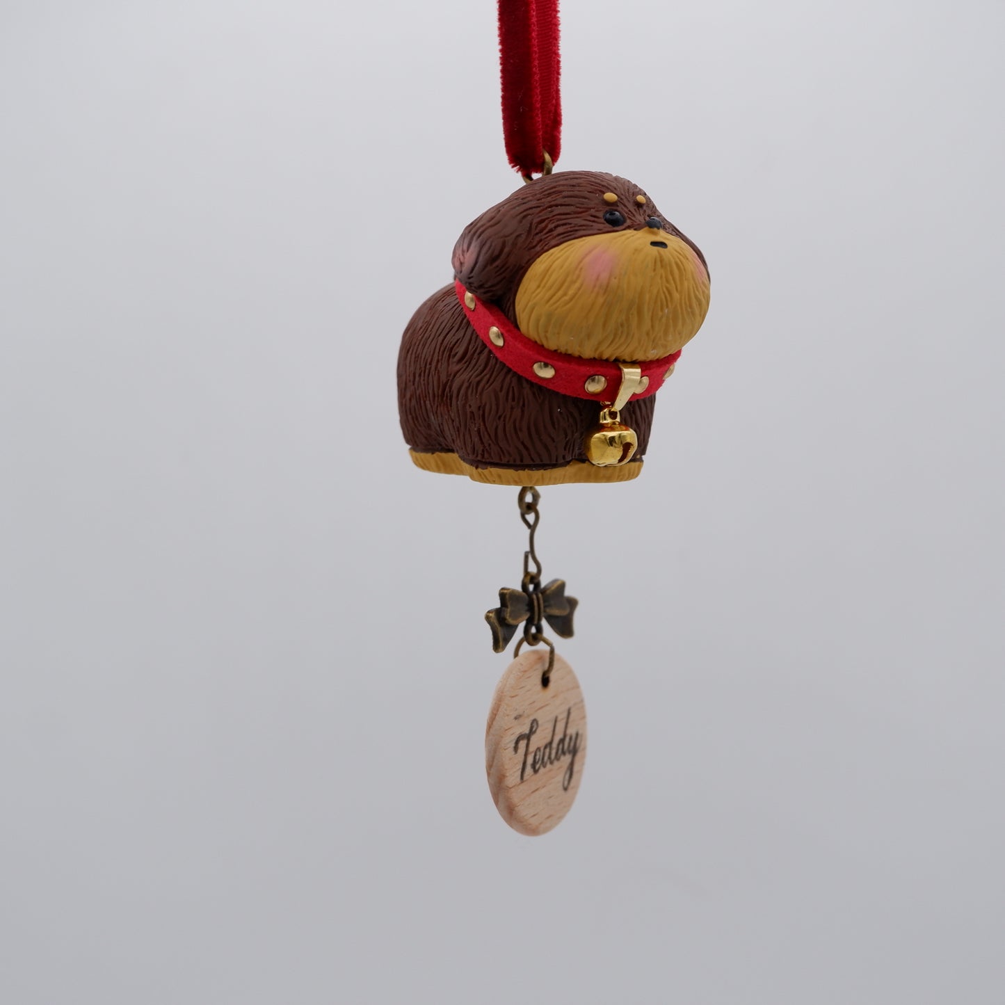 Jingle Along - Resin Ornament with Personalised Wooden Name Tag