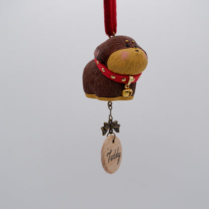 Jingle Along - Resin Ornament with Personalised Wooden Name Tag