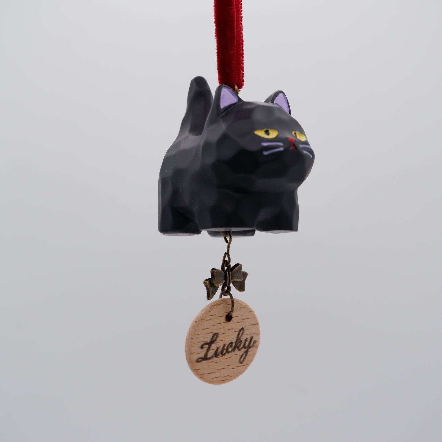 Tail Held High - Resin Ornament with Personalised Wooden Name Tag