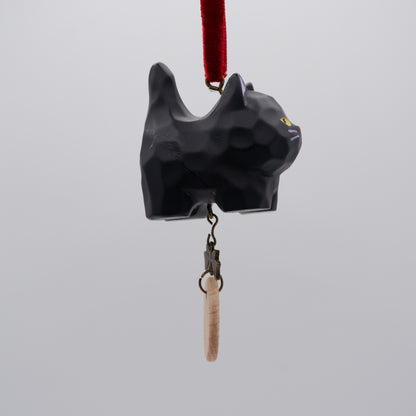 Tail Held High - Resin Ornament with Personalised Wooden Name Tag