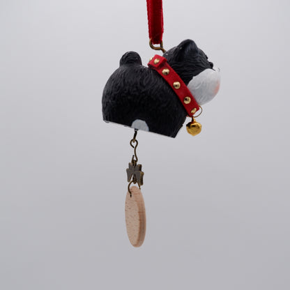 Jingle Along - Resin Ornament with Personalised Wooden Name Tag