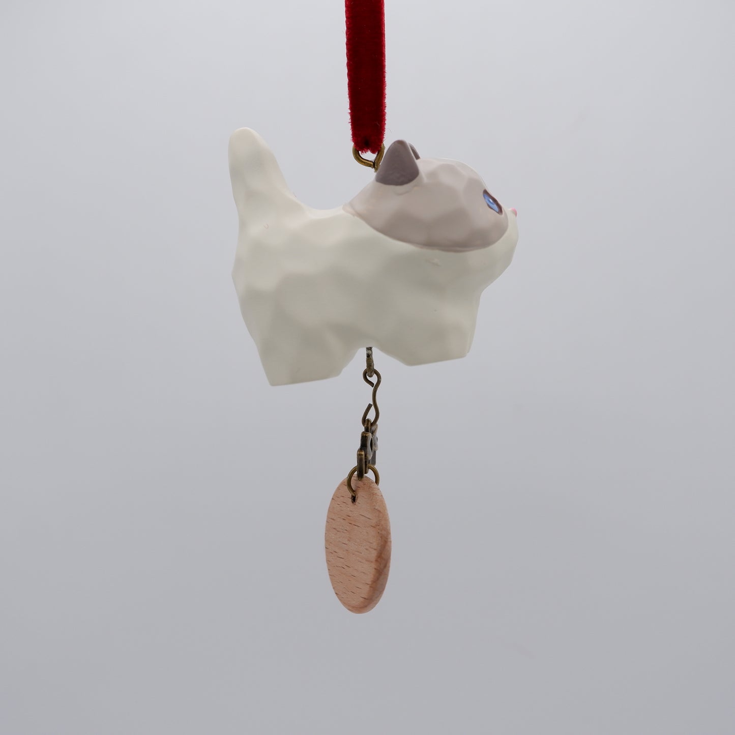 Tail Held High - Resin Ornament with Personalised Wooden Name Tag