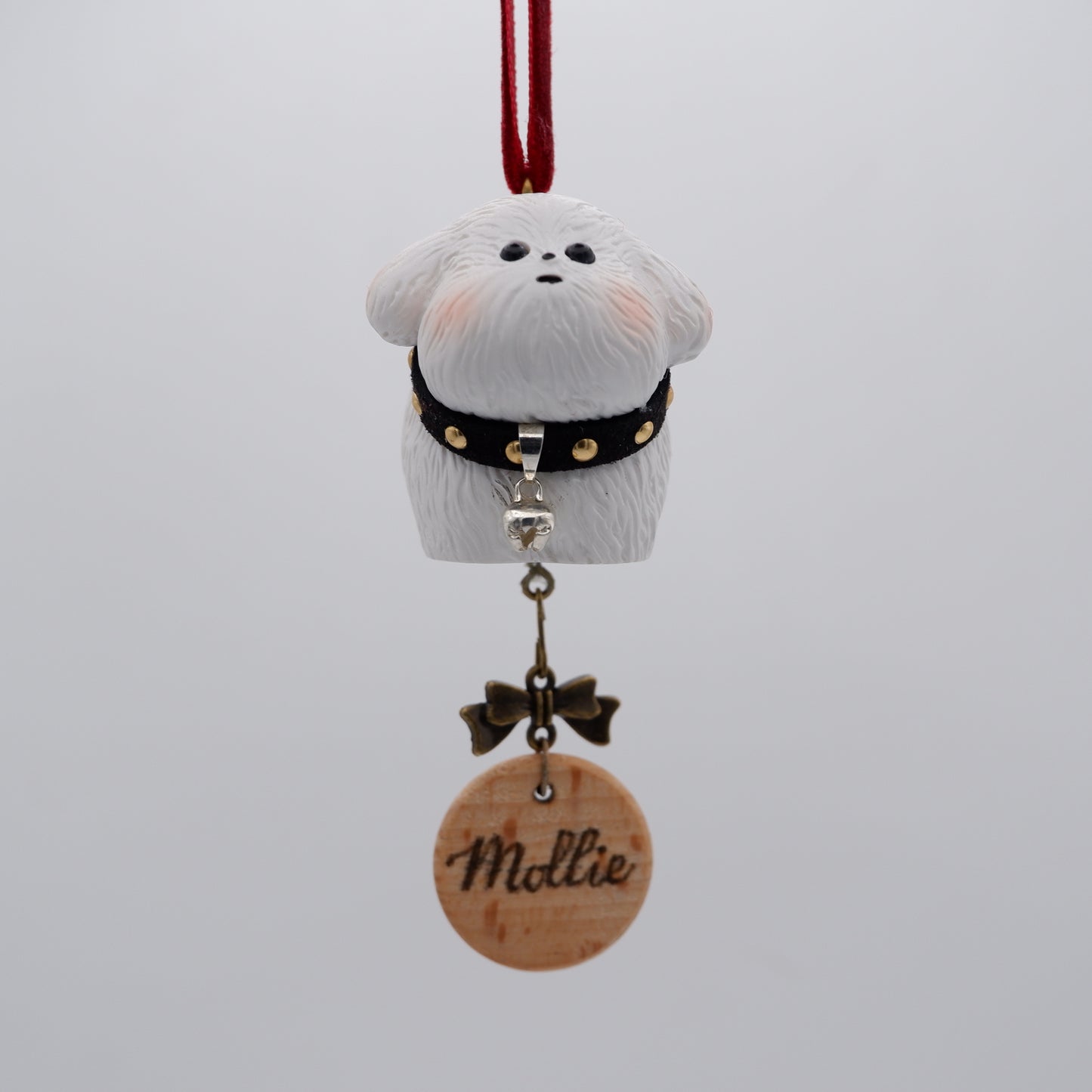 Jingle Along - Resin Ornament with Personalised Wooden Name Tag