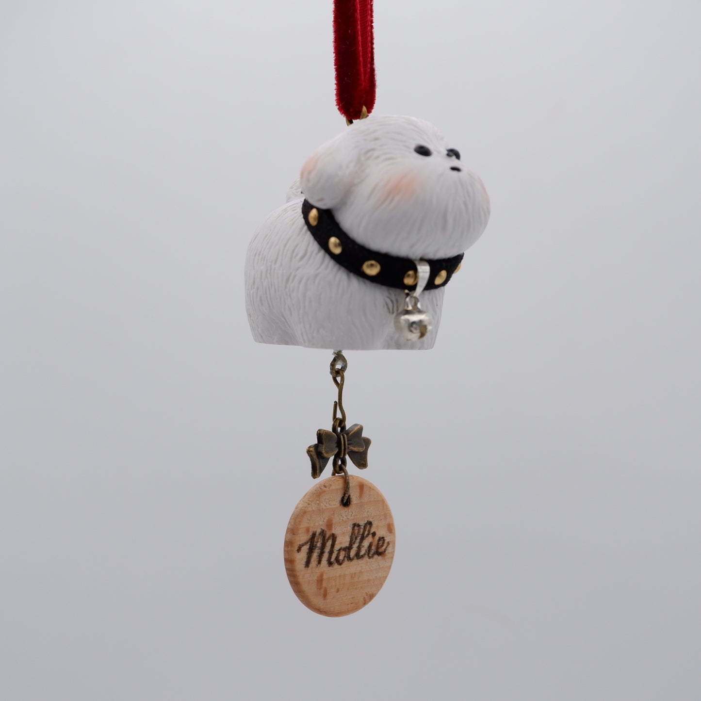Jingle Along - Resin Ornament with Personalised Wooden Name Tag